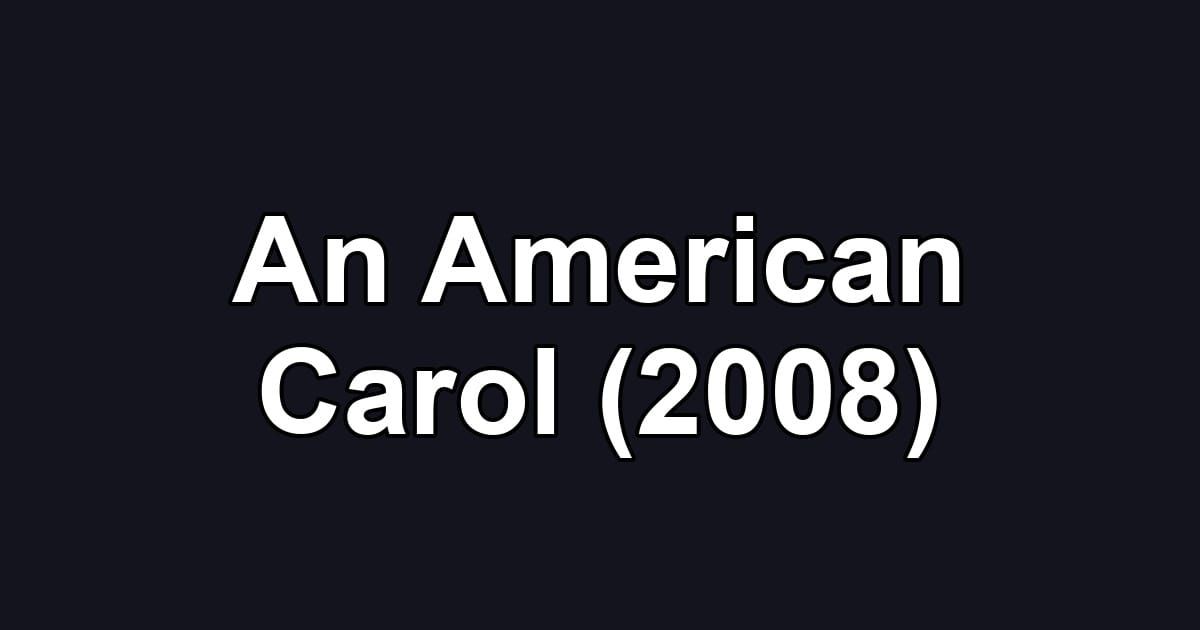 An American Carol (2008)