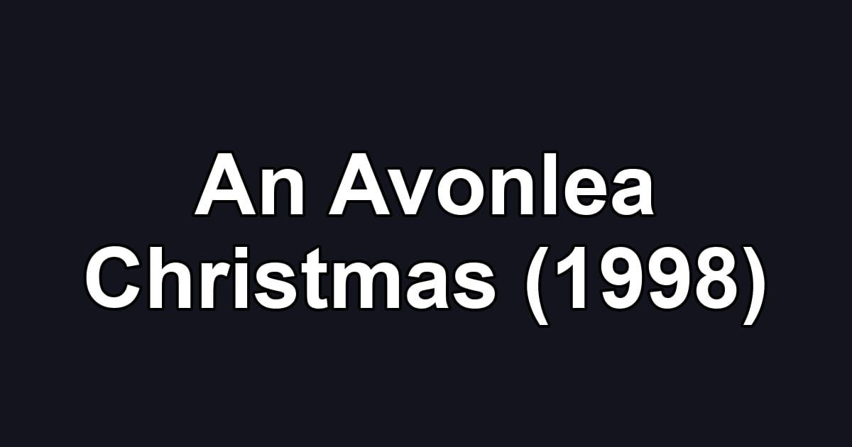 An Avonlea Christmas (1998)