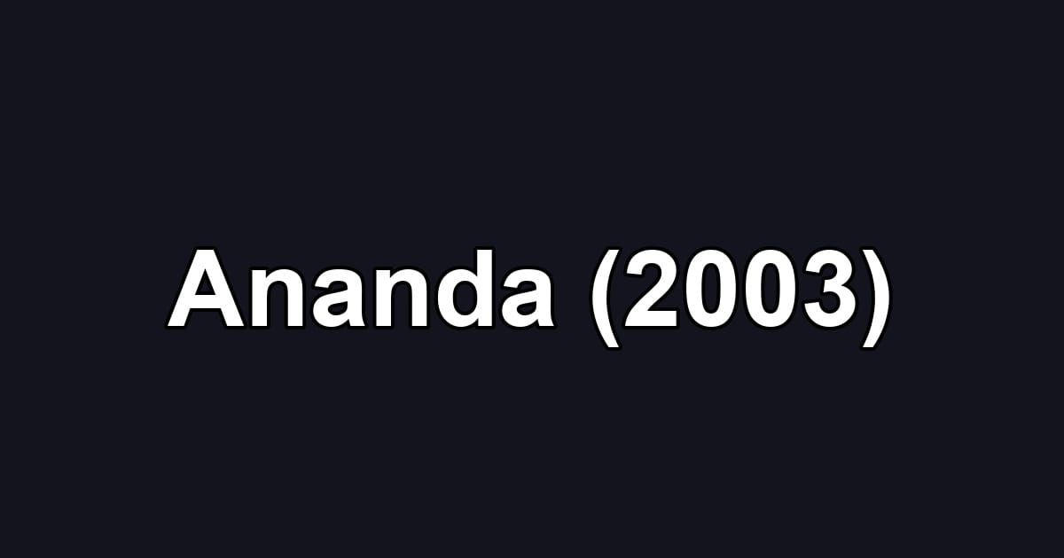 Ananda (2003)