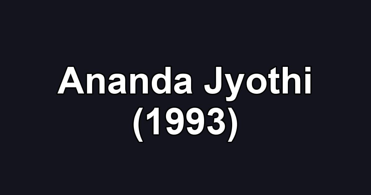 Ananda Jyothi (1993)