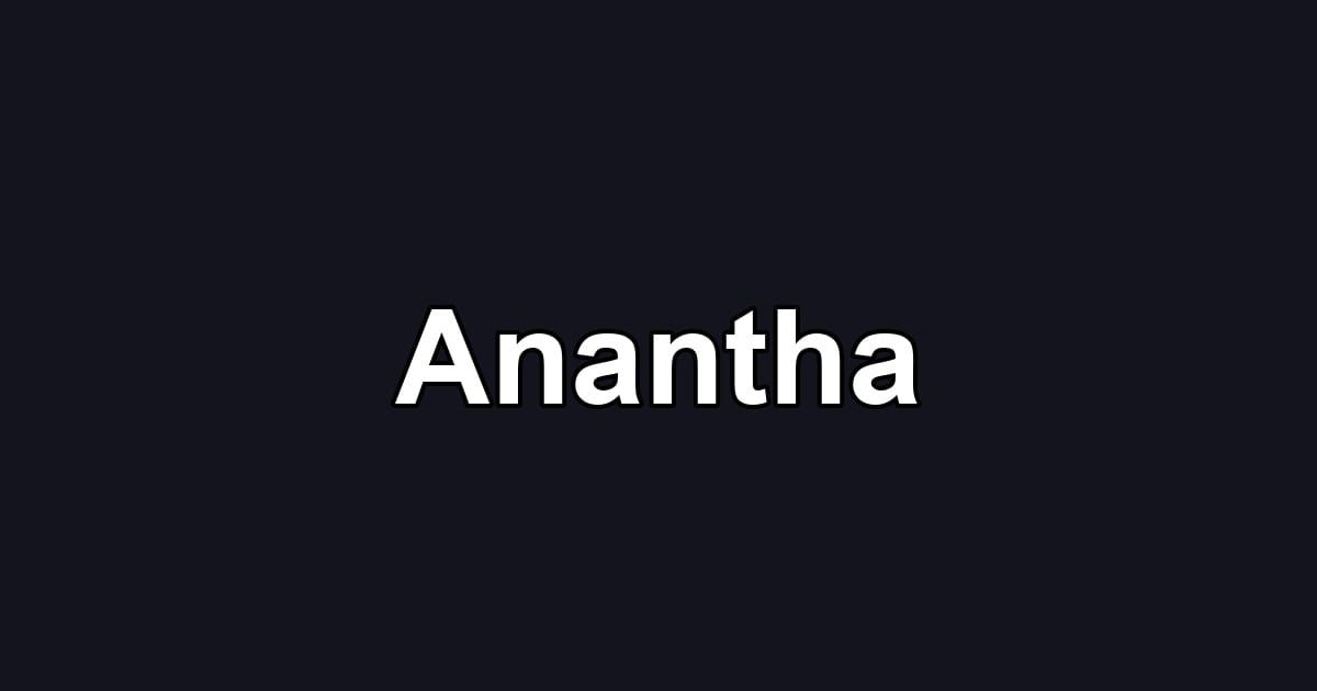 Anantha