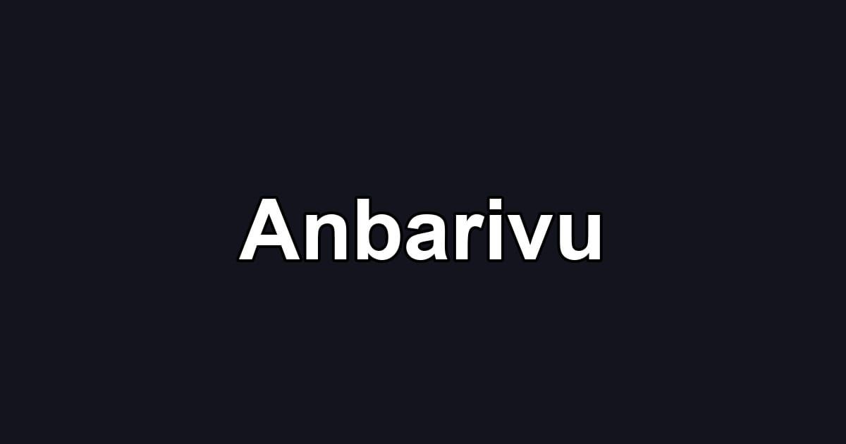Anbarivu