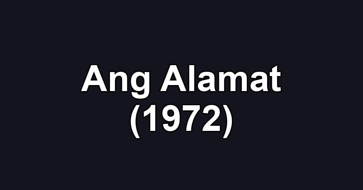 Ang Alamat (1972)