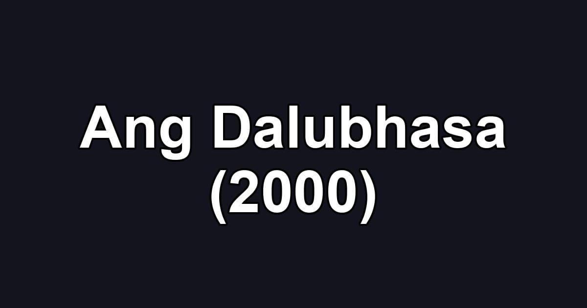 Ang Dalubhasa (2000)