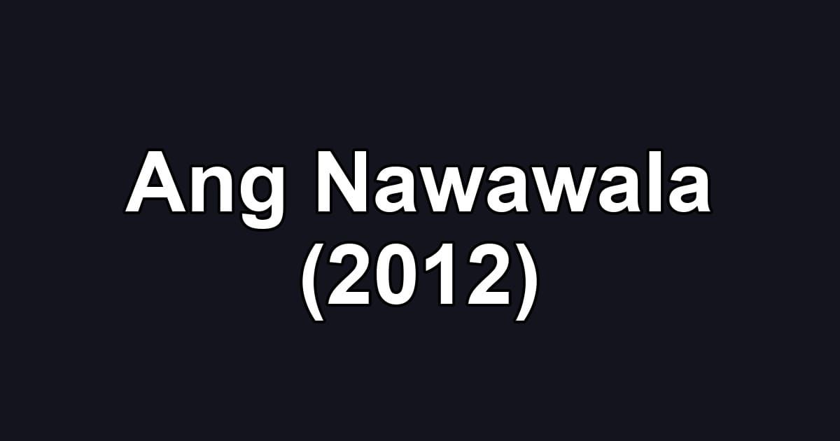 Ang Nawawala (2012)