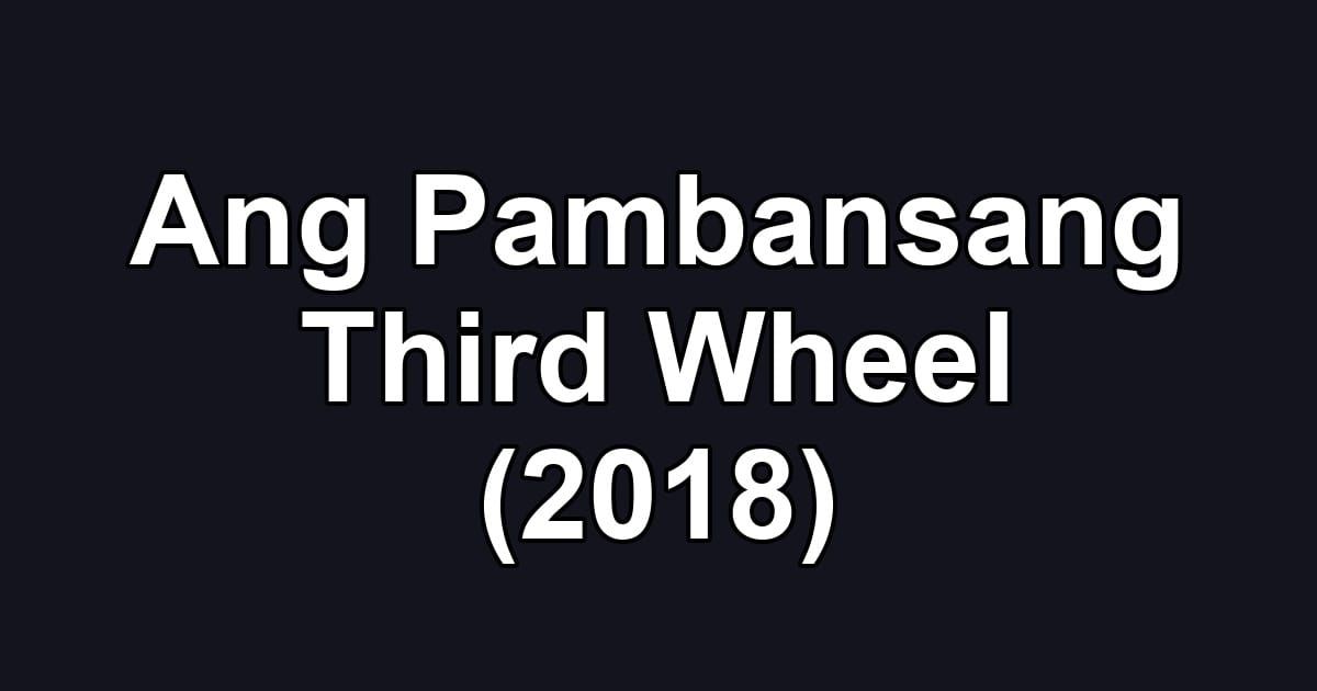 Ang Pambansang Third Wheel (2018)