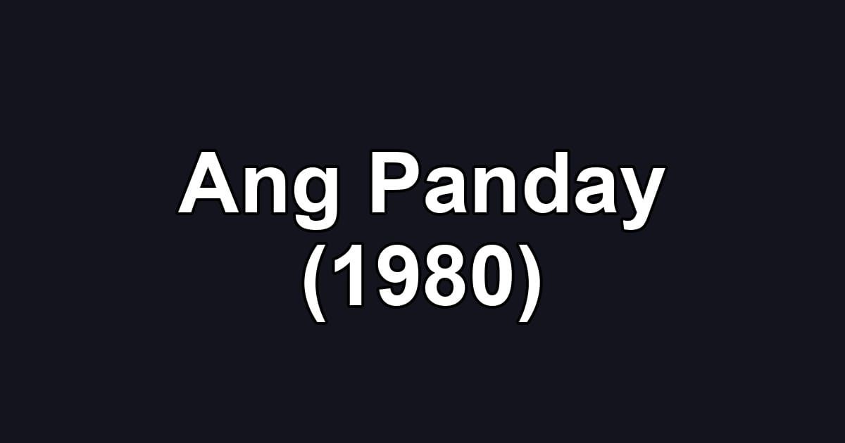 Ang Panday (1980)