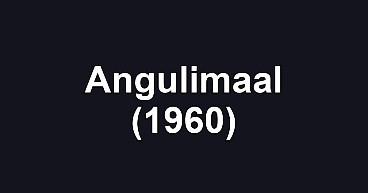 Angulimaal (1960)
