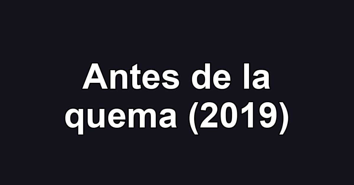 Antes de la quema (2019)