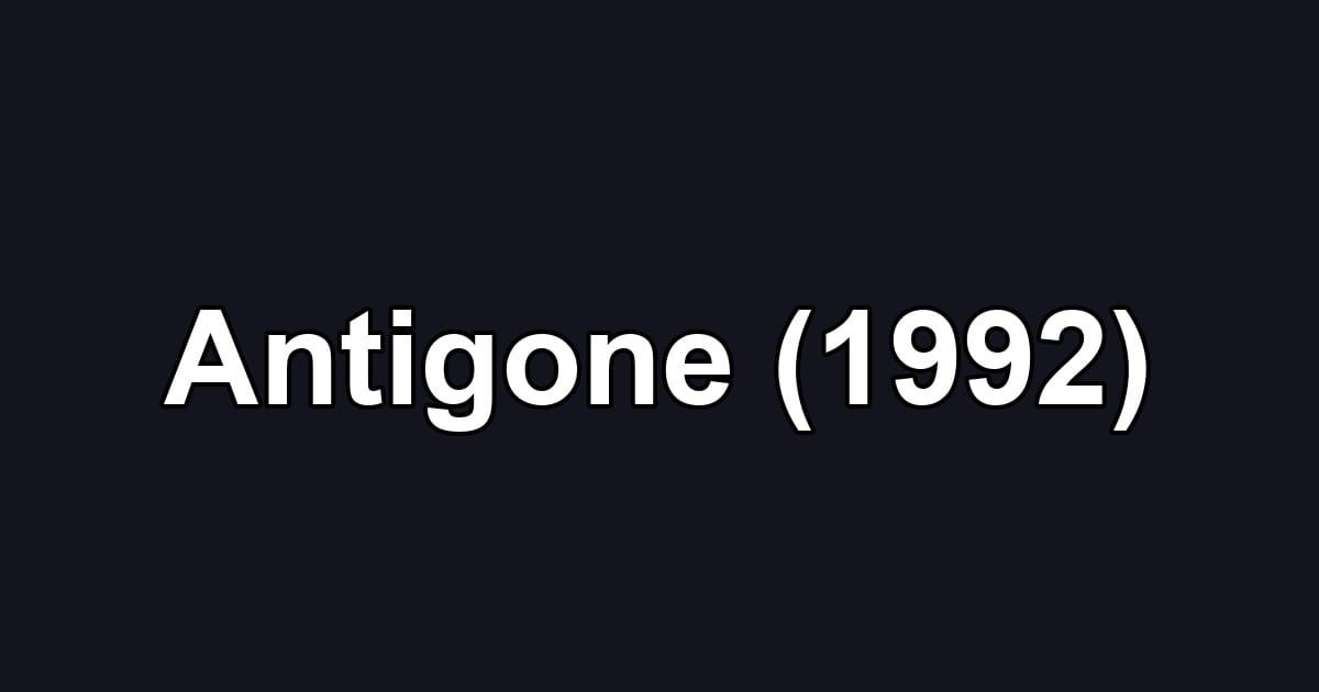 Antigone (1992)