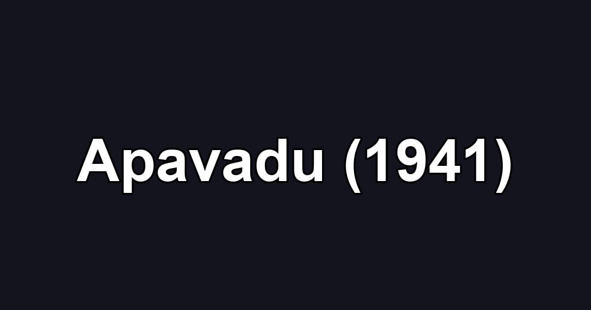 Apavadu (1941)