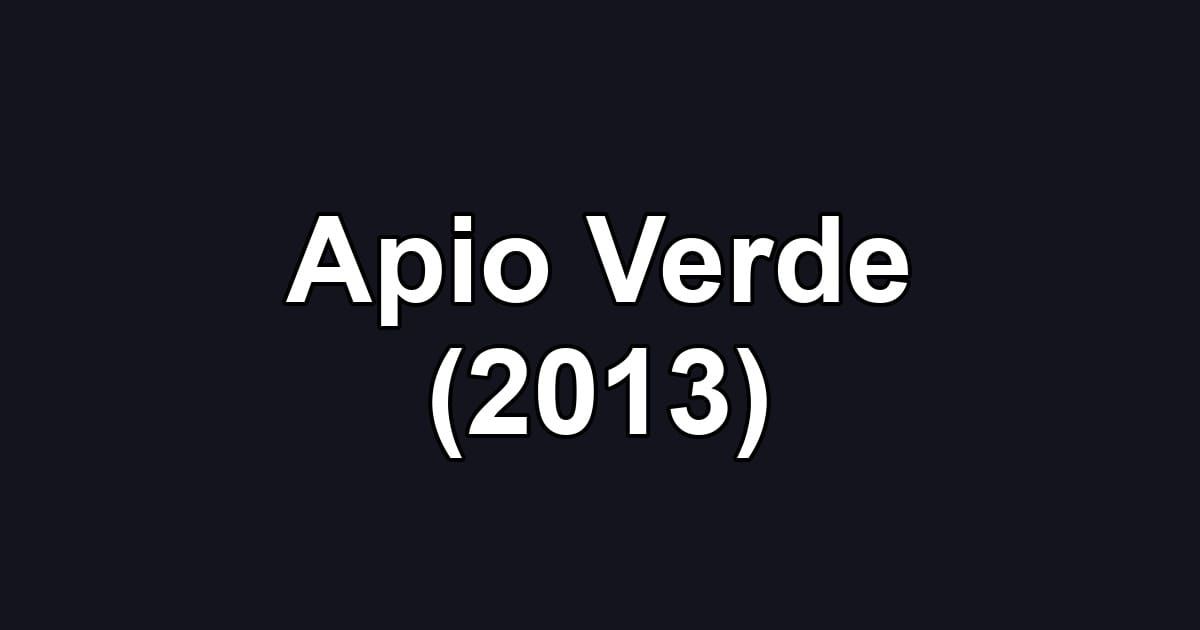 Apio Verde (2013)