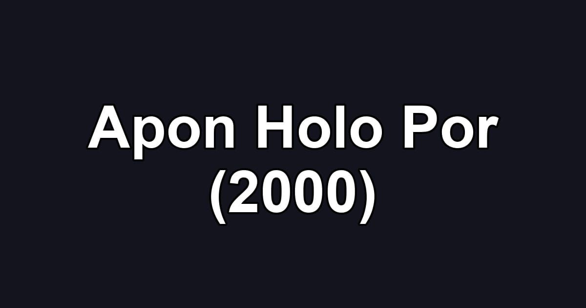 Apon Holo Por (2000)