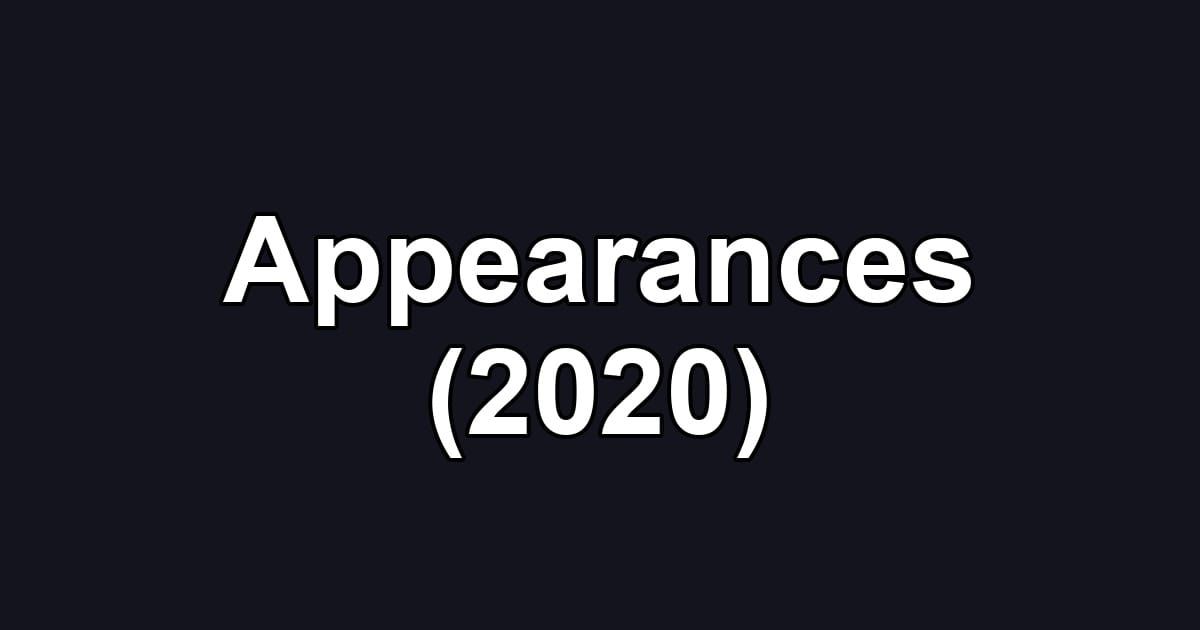 Appearances (2020)