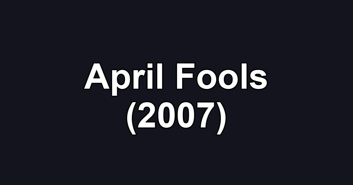 April Fools (2007)