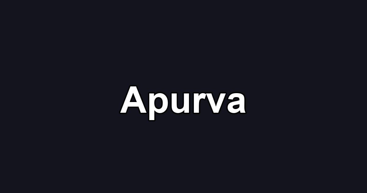 Apurva