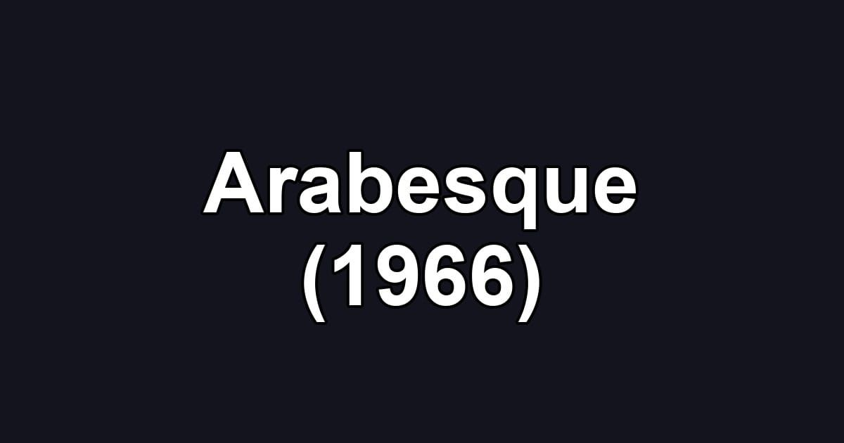Arabesque (1966)