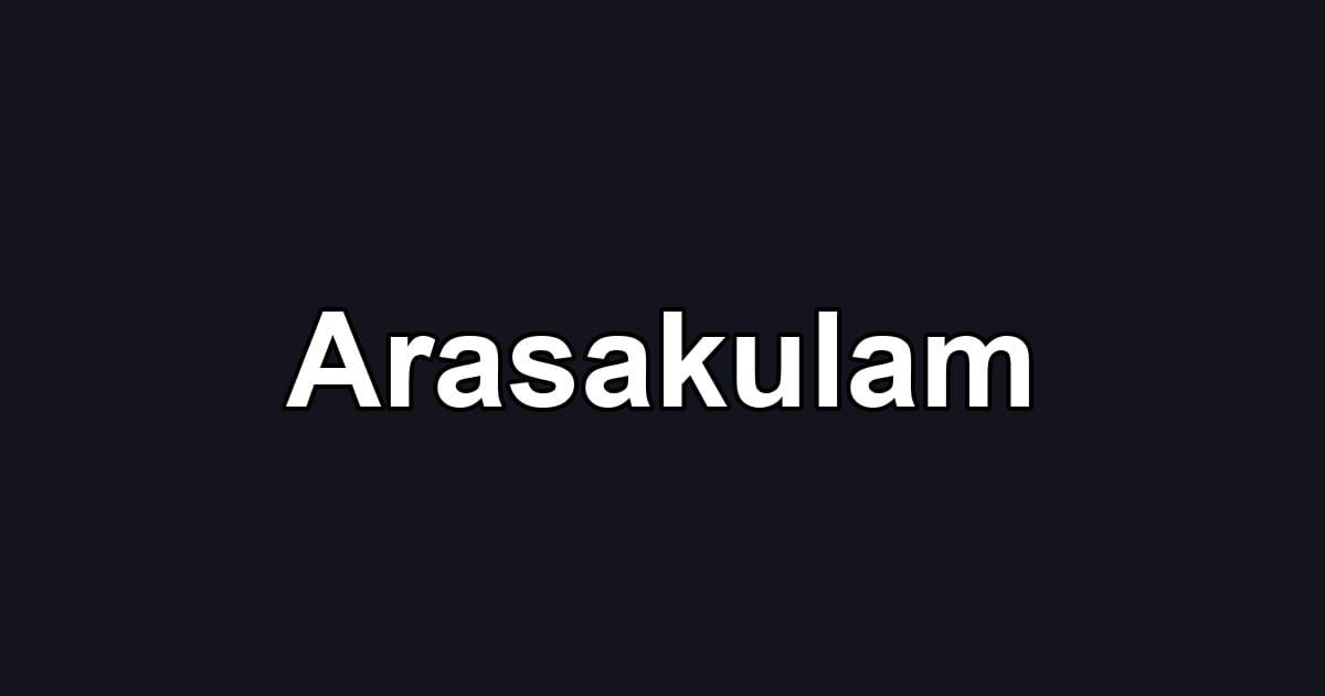 Arasakulam