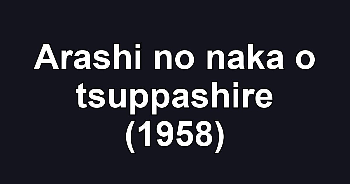 Arashi no naka o tsuppashire (1958)