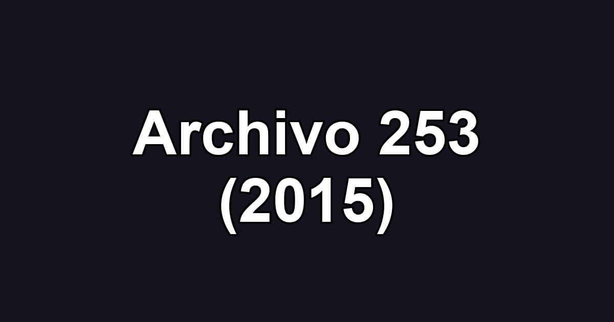 Archivo 253 (2015)