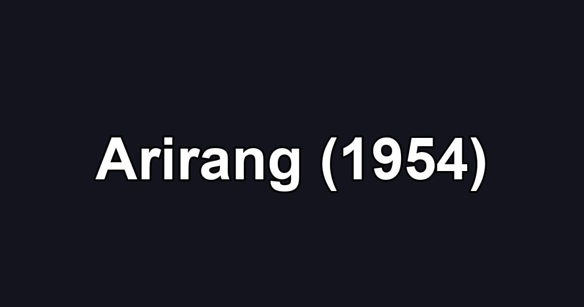 Arirang (1954)