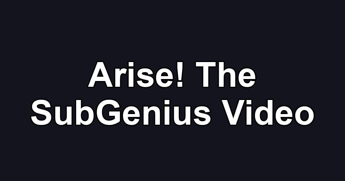 Arise! The SubGenius Video