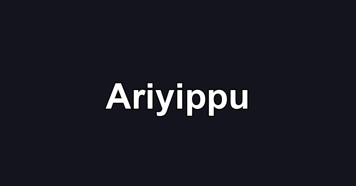 Ariyippu