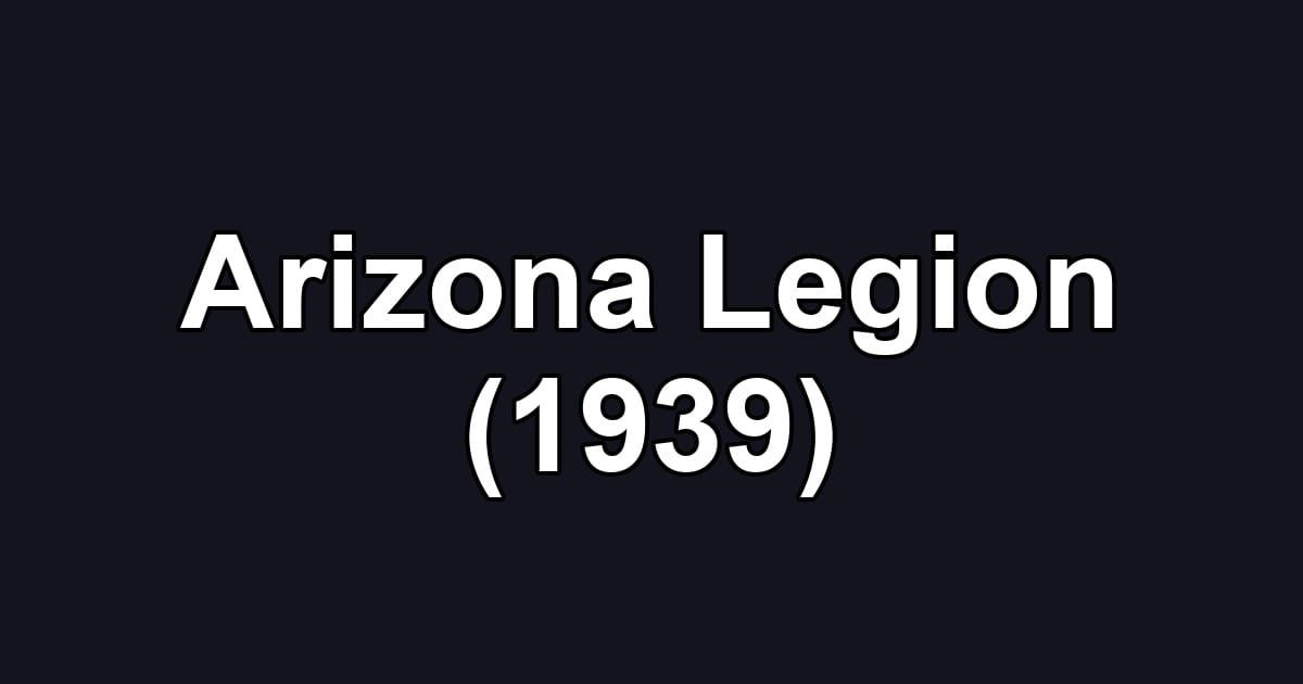 Arizona Legion (1939)