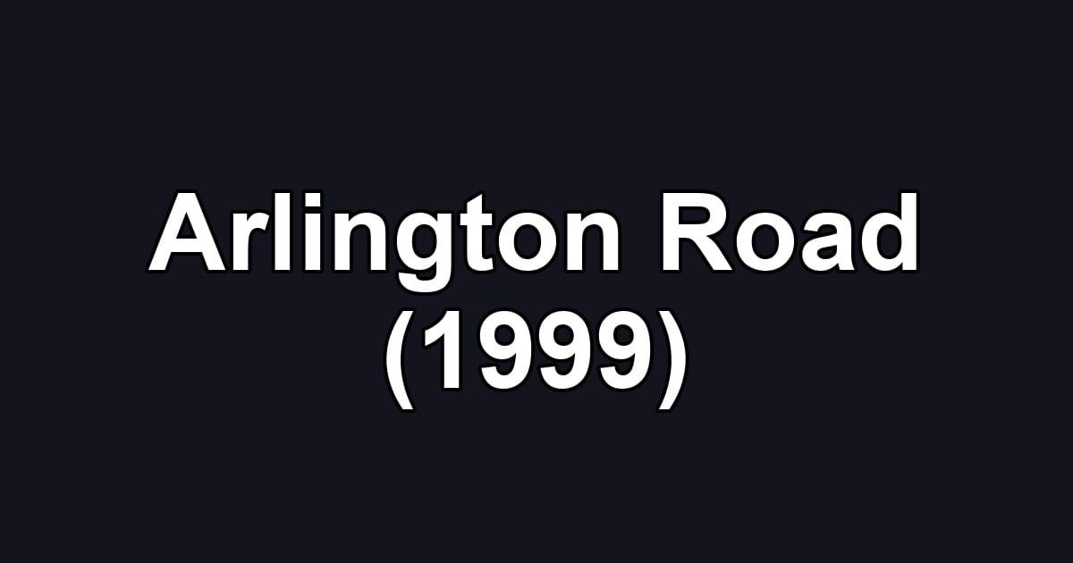 Arlington Road (1999)