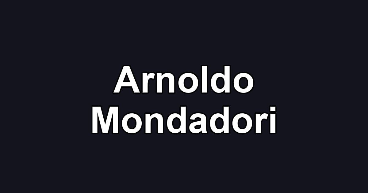 Arnoldo Mondadori