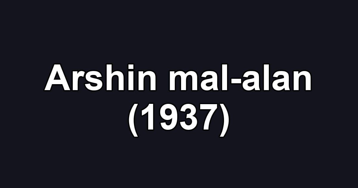 Arshin mal-alan (1937)