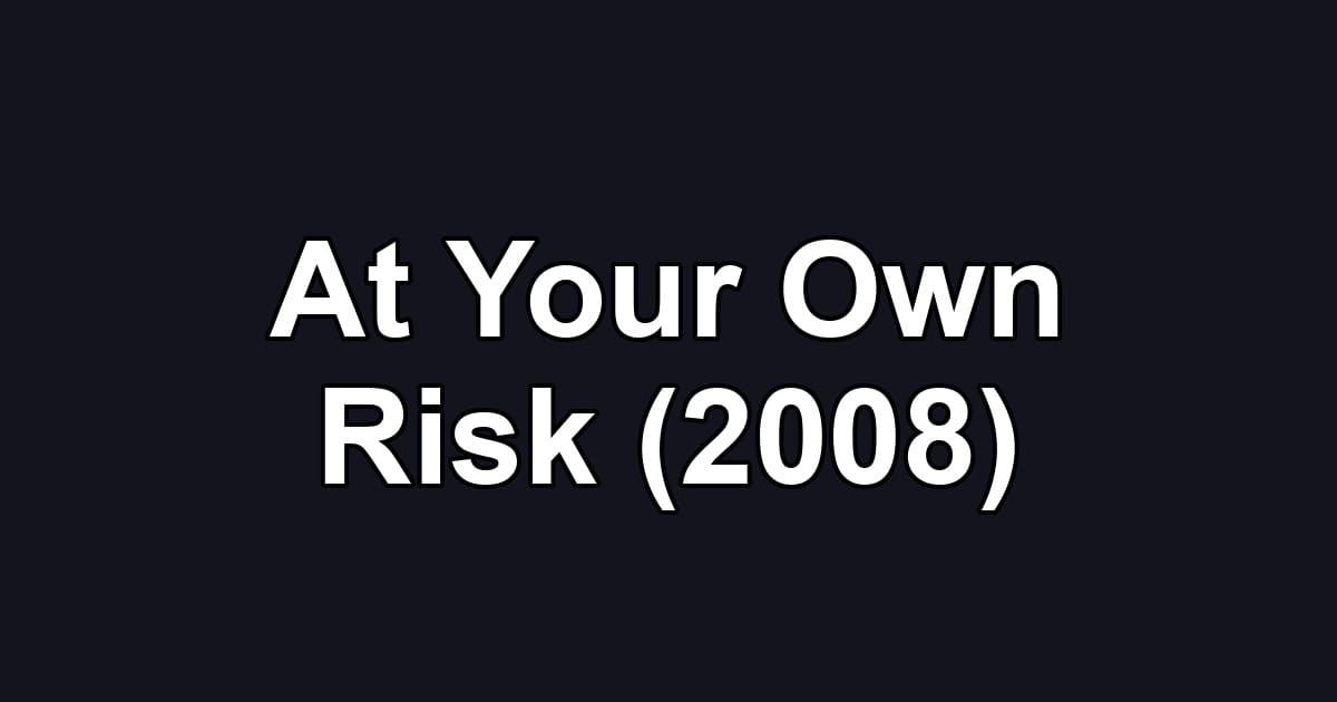 At Your Own Risk (2008)