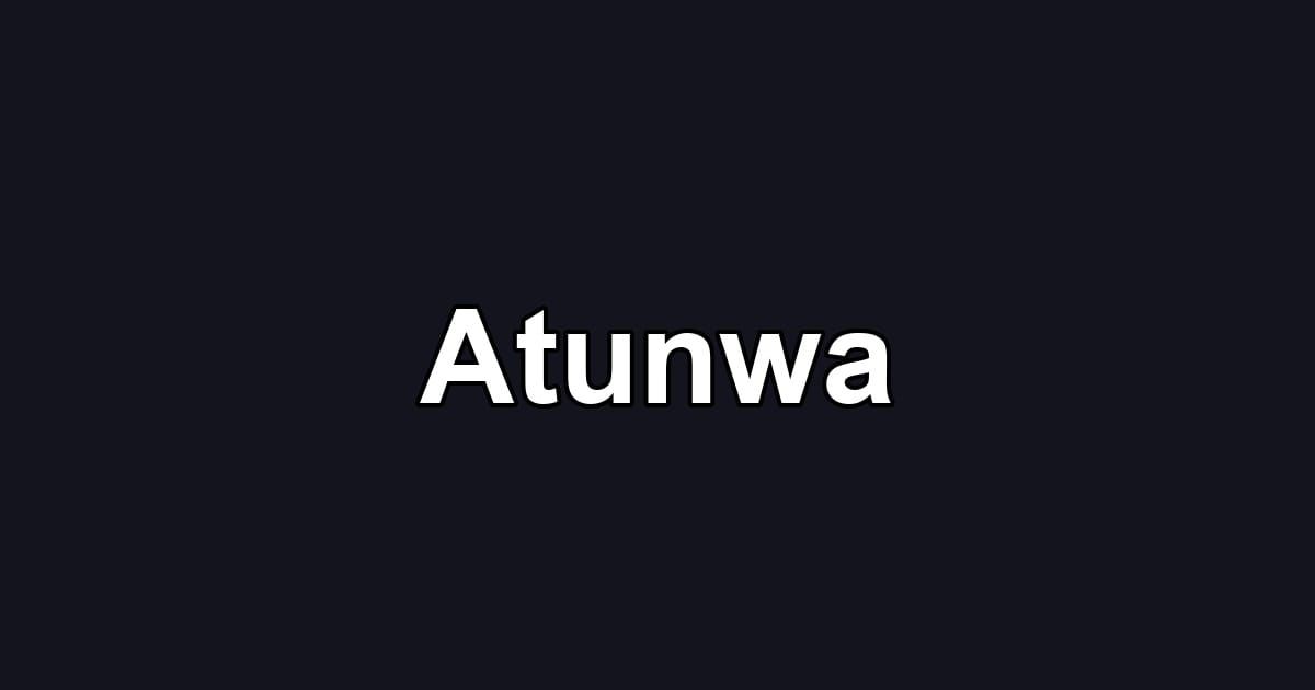 Atunwa