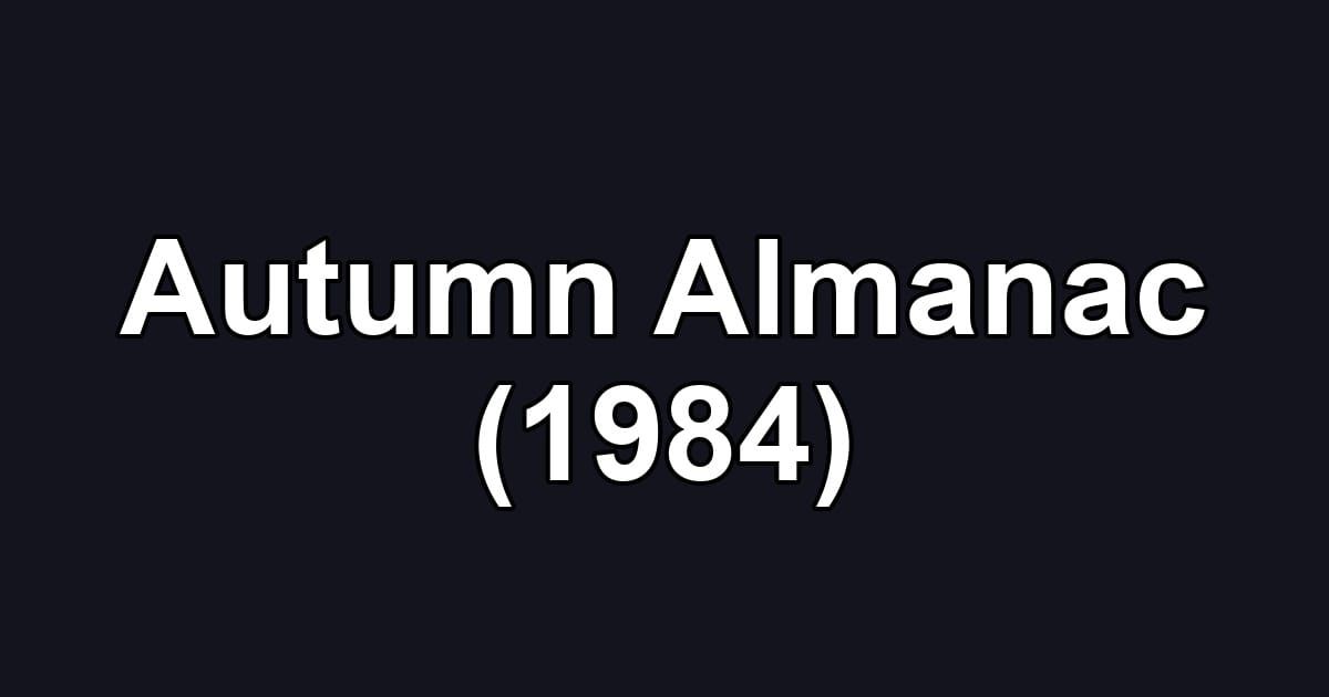 Autumn Almanac (1984)
