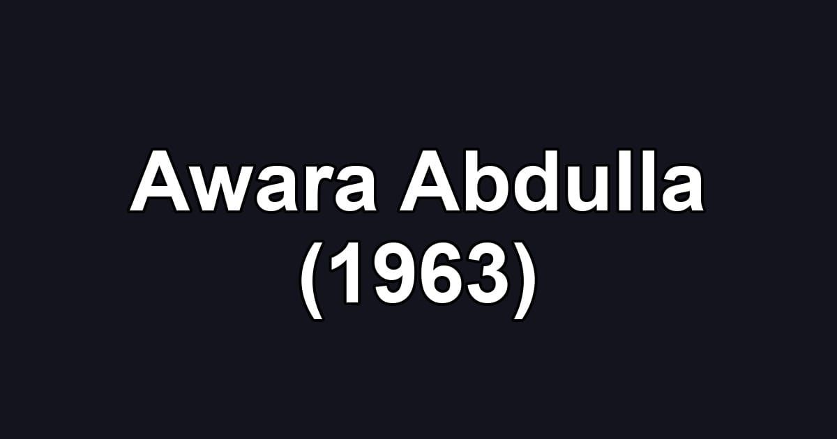 Awara Abdulla (1963)