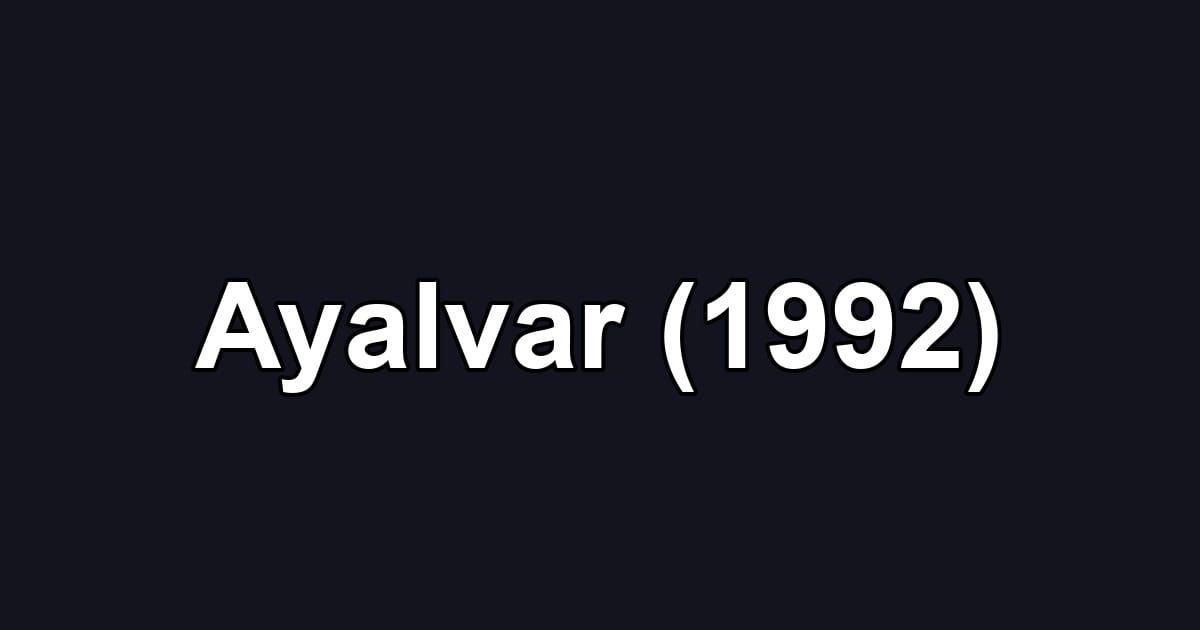 Ayalvar (1992)