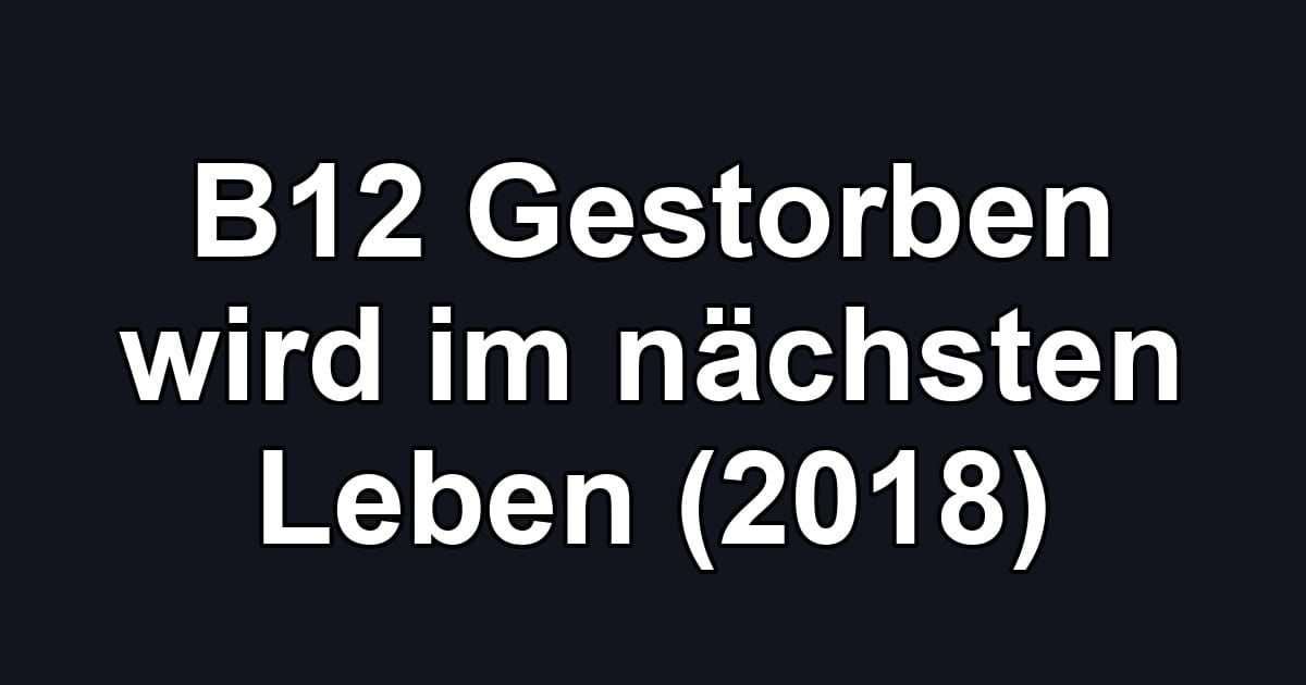 B12 Gestorben wird im nächsten Leben (2018)