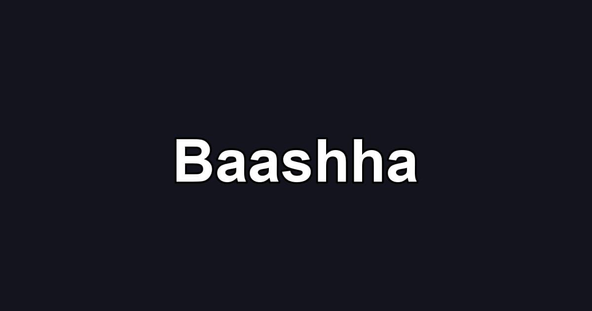 Baashha