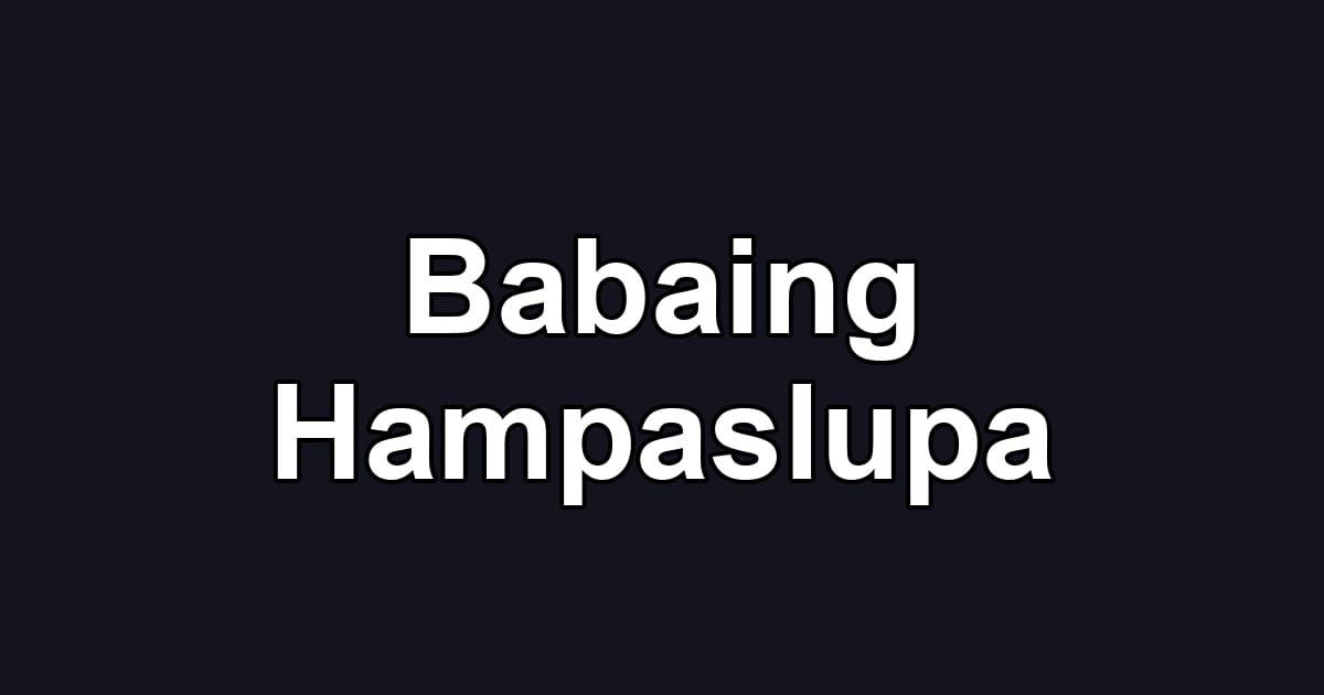 Babaing Hampaslupa