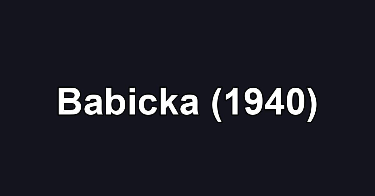 Babicka (1940)