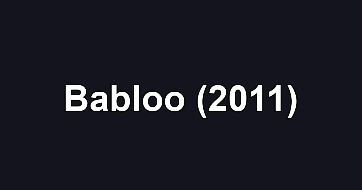 Babloo (2011)