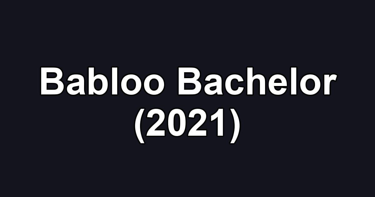 Babloo Bachelor (2021)