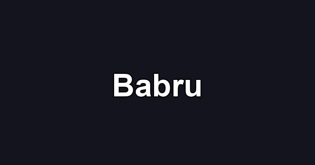 Babru
