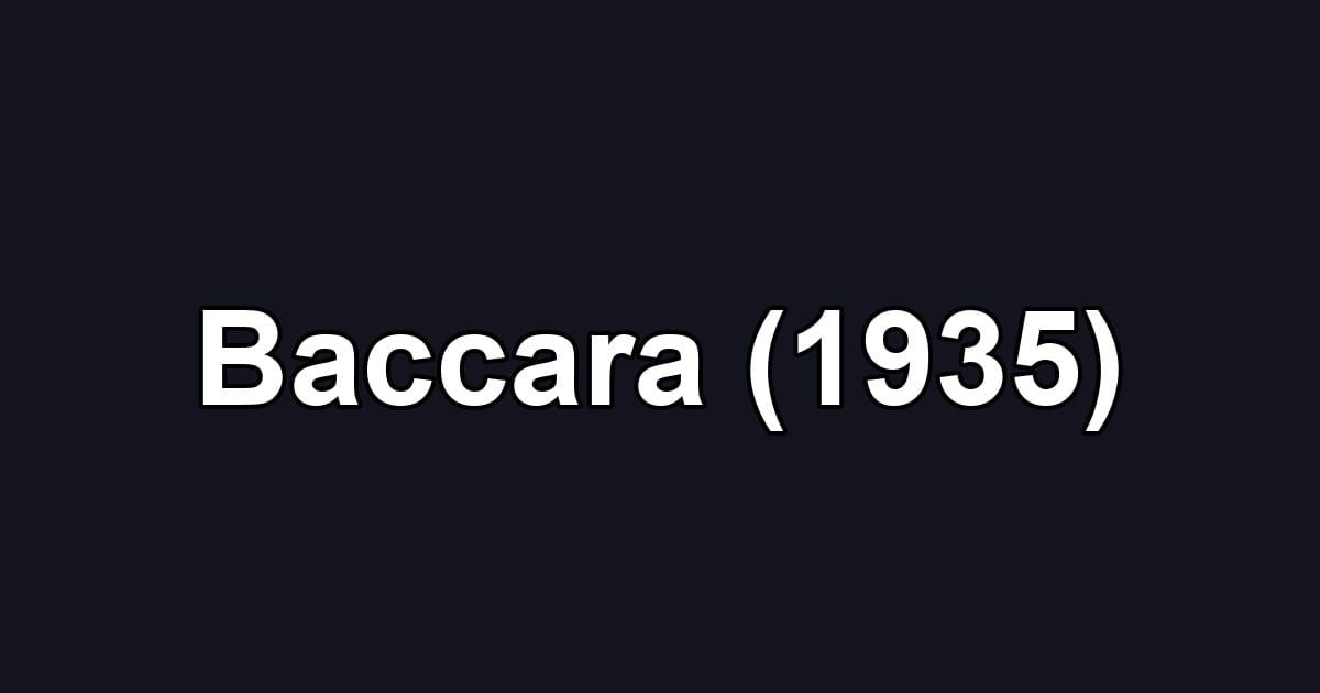 Baccara (1935)