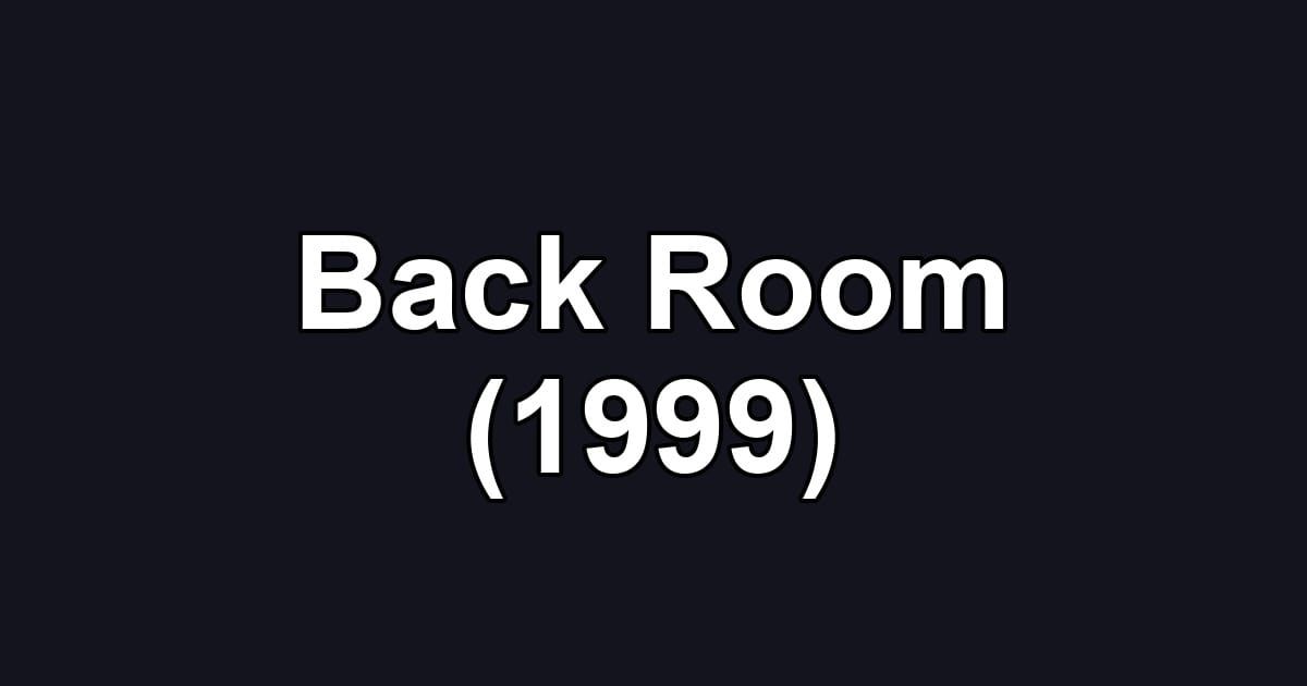 Back Room (1999)