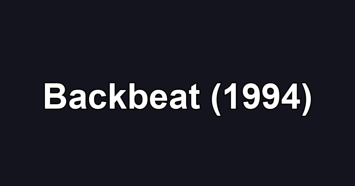 Backbeat (1994)