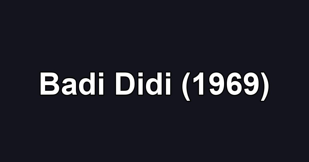 Badi Didi (1969)
