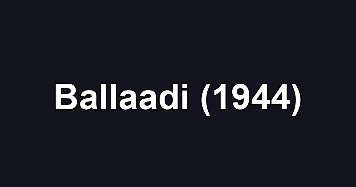 Ballaadi (1944)