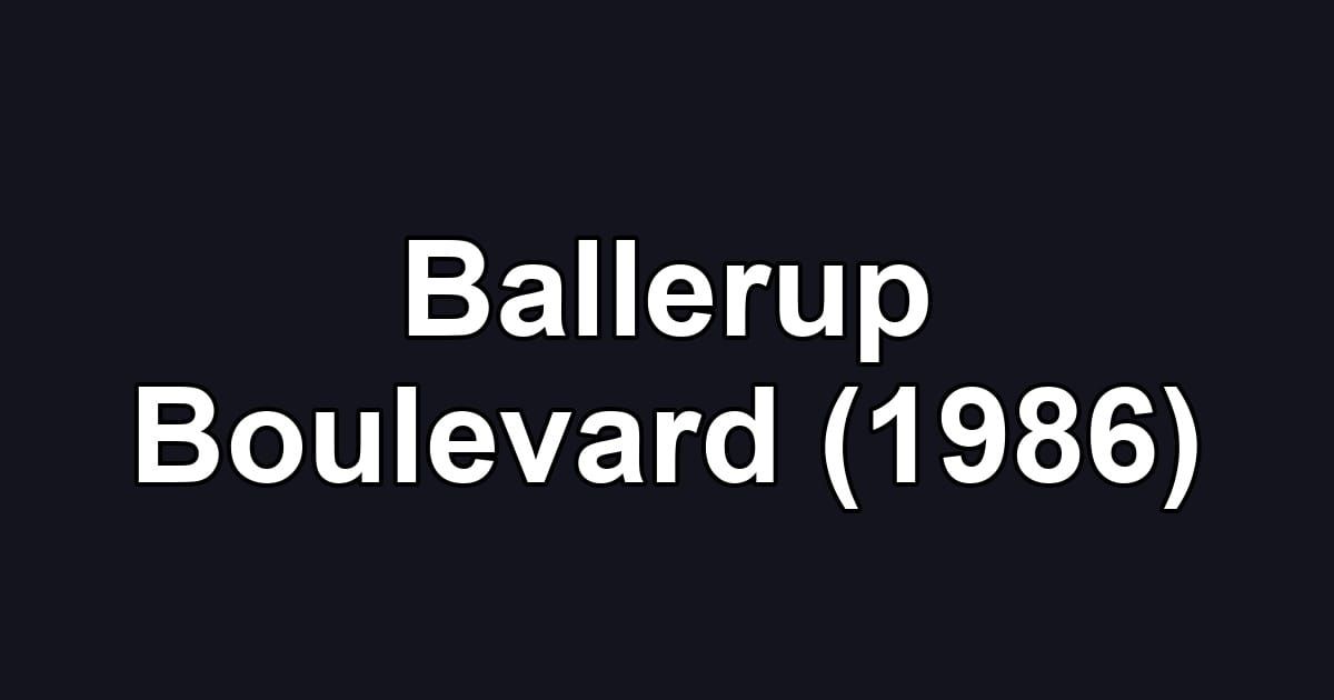 Ballerup Boulevard (1986)