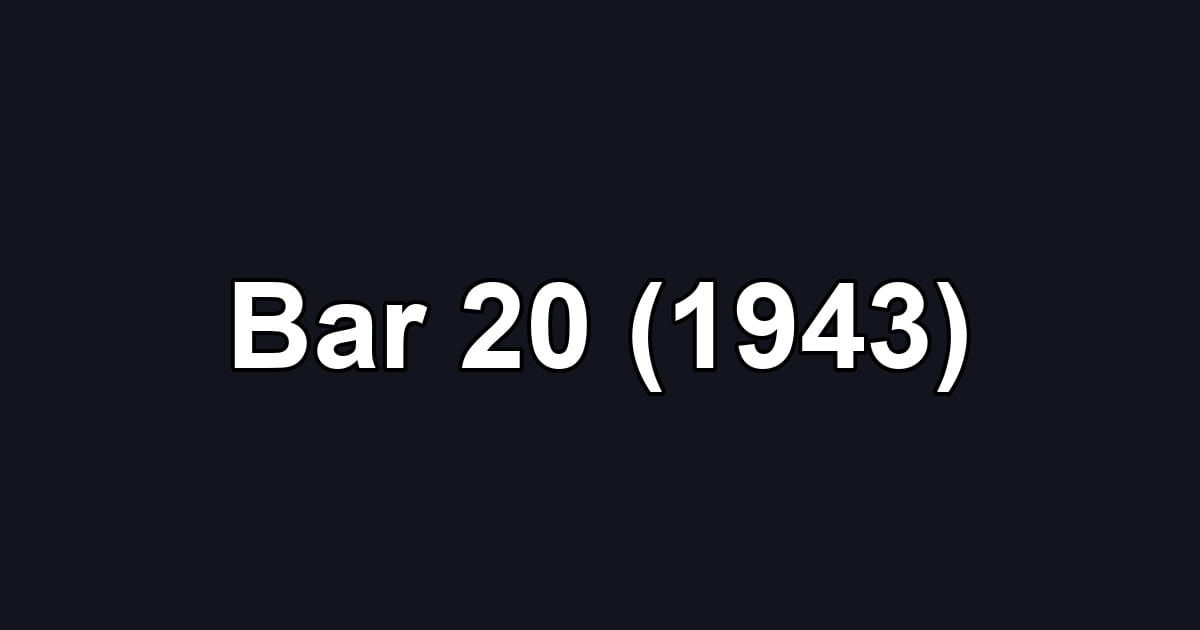 Bar 20 (1943)